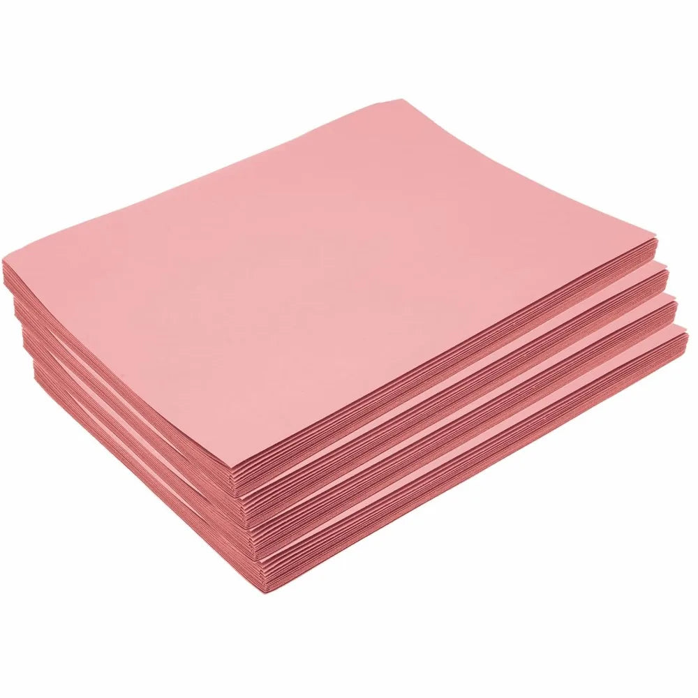 9x12 Inches Pink Construction Paper 200 Sheets Bulk Pack Mediumweight Art Craft Paper for Drawing Coloring Painting 3D Art School Supplies