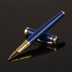 Luxury Metal Silver Black Signature Ballpoint Pens for Business Writing Office Supplies Stationery Customized Logo Name Gift
