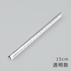 Transparent Triangle Ruler 15 Cm Kawaii Accessories Stationery School Supplies Student Rulers