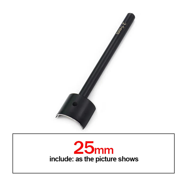 QJH Half-Round Leather Cutter Punch Strap End Punch Tool for DIY Crafting Handwork Strap Belt, Wallet and Bag (15 - 45 mm)
