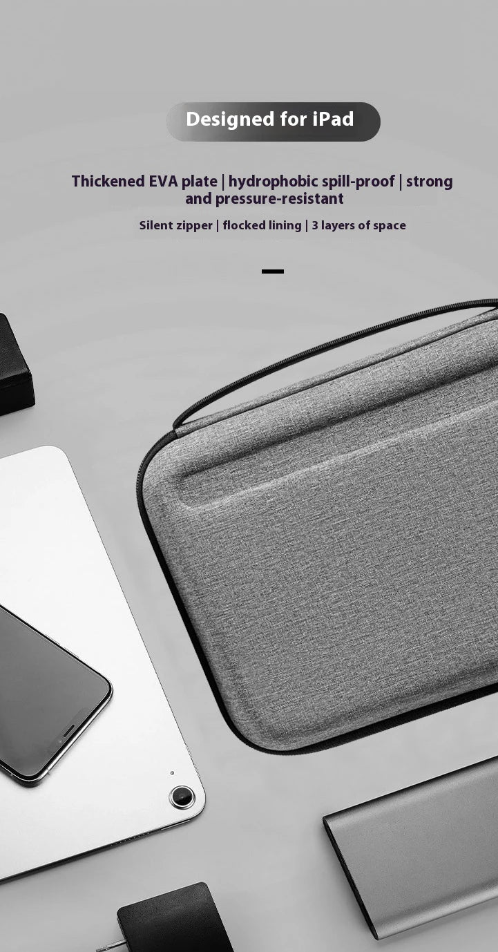 Tablet Bag For 2025 EVA Bag For 9-13 Inch Tablet Sleeve Case Fits iPad Air 11 10.9 inch iPad Pro 11 M4 iPad Pro 13 Inner Bag