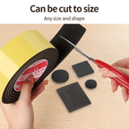 Eva Single-Sided Black Foam Tape Air Conditioning Sealing Construction Joints Cushion Packaging Protection Car Doors And Windows