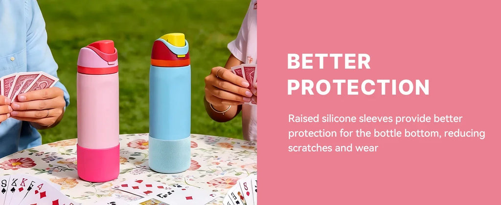Silicone Boot for Owala 24/32oz Water Bottles, Anti-Slip Protective Sleeve Bottom for Owala FreeSip/Twist/Flip Water Bottle
