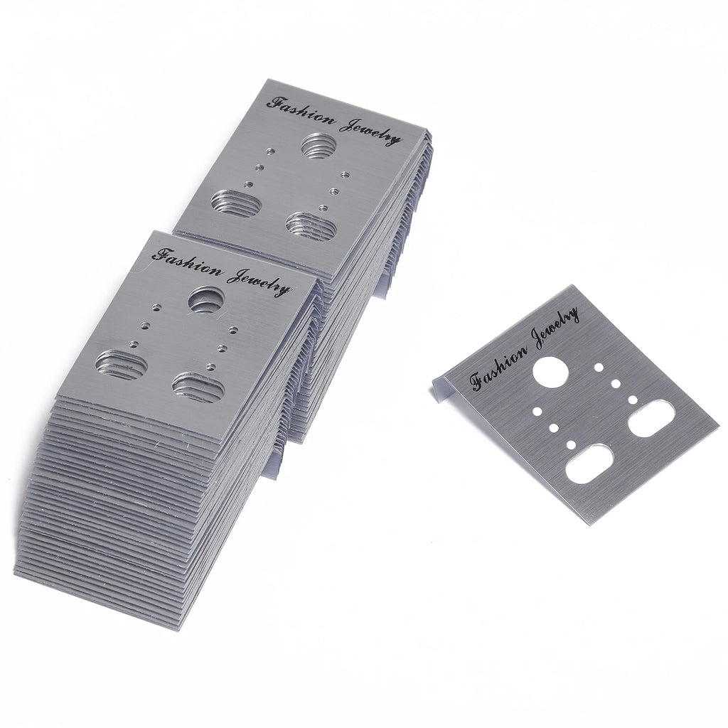 50/30pcs 3.5x3mm 5x3.5mm Earrings Necklaces Jewelry Plastic Display Cards Retail Price Tag Label Earring Stud Organizer Holder