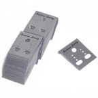 50/30pcs 3.5x3mm 5x3.5mm Earrings Necklaces Jewelry Plastic Display Cards Retail Price Tag Label Earring Stud Organizer Holder