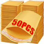 10-50Pcs Padded Envelopes Shipping Bags Kraft Bubble Mailers All Size Anti-Shock Small Business Shipping Supplies Home Storage