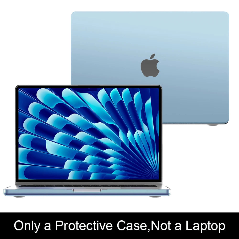 2026 Laptop Case For Macbook Air 13.6 inch M5 M4 M3 M2 2026 2025 2024 2022 A3240 A3113 A2681,Ultra Thin Matte Case