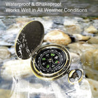 Classic Retro Compass Flip Pocket Watch Compass Suitable For Hiking, Camping, Driving, Rowing, Gift Collection