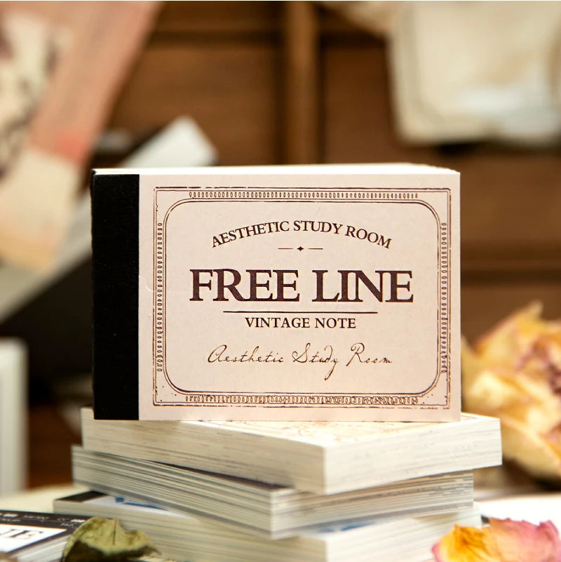 Yoofun 96 sheets Vintage Style Memo Pad Material Paper for Journal Planner Scrapbooking Materials Stationery Notes Paper