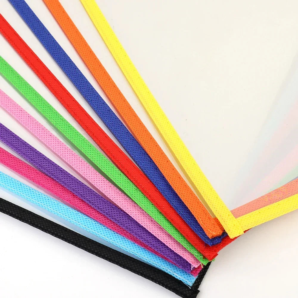 Waterproof Document Storage Pouch Reusable Dry Erasable File Bag Kids PVC Clear Diy Pockets Hanging File for Teaching Supplies