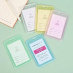 Women Men Card Cover Case Plastic Transparent Business Credit Cards Bank ID Card Sleeve Protect Holder Case for Student