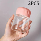 1/2PCS 300ml Small Water Bottle Plastic Portable Leakproof Mug Juice Milk Drinking Cup with Scale for Outdoor Kitchen School