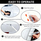 For Tesla Model 3 Y X S Scratch Removal and Wheel Hub Touch Up Pen Paint Clear Coat To Enhance Gloss Pearl White Deepsea Blue