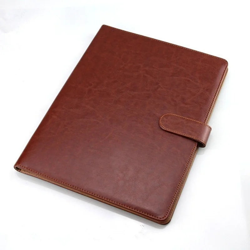 Multifunctional A4 Conference Folder Business Stationery PU Leather Contract File Folders Binder Office Supplies Desk Organizers