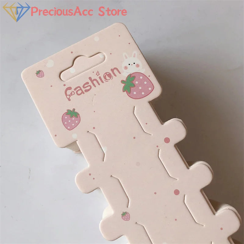 50PCS Hairpin Long Paper Card Hairband Display Card For DIY Hair Jewelry Packing Hair Clip Hairband Bracelet Retail Price Tag