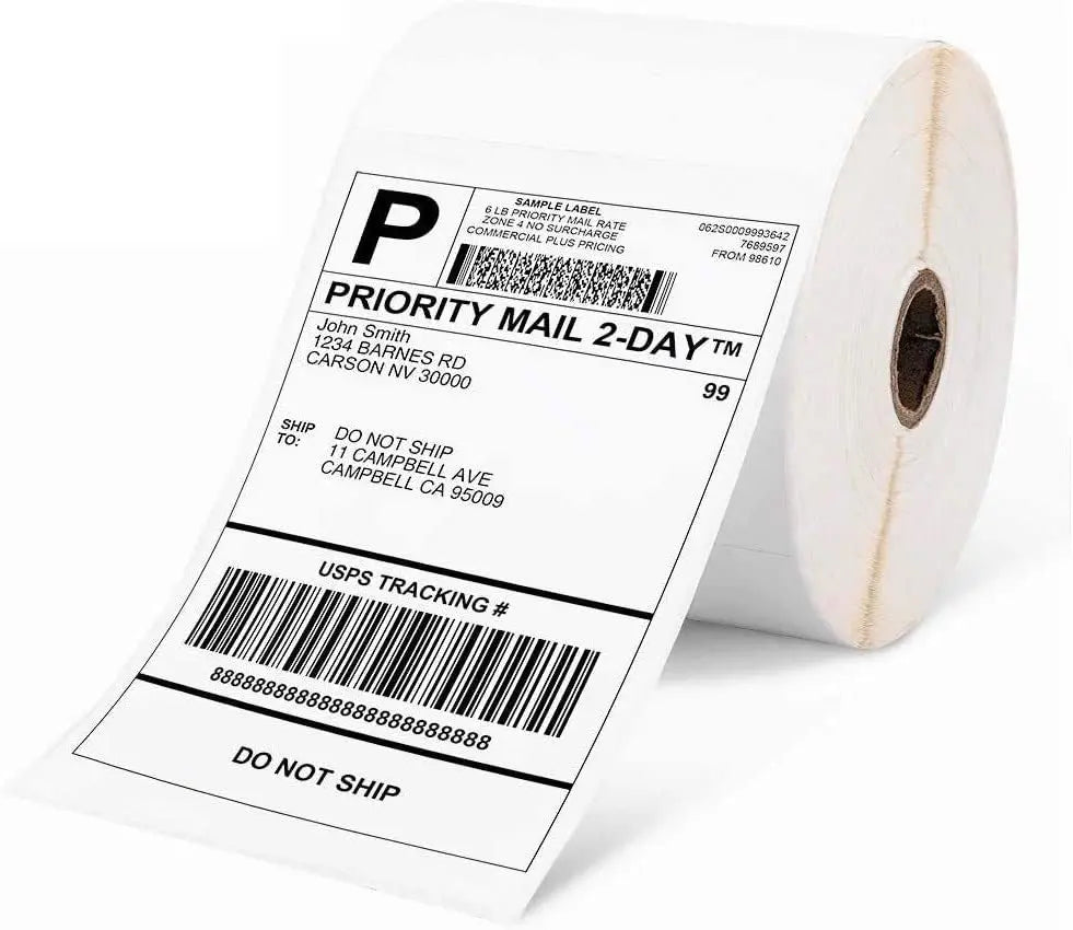 500 Pcs Thermal Shipping Waybill Label Stickers 4x6 A6 For Phomemo Pm-241bt D520bt 246s Portable Labeler Printer Mailing