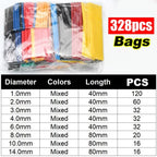 Heat Shrink Tubes Set Retractable for Cables Retractable Heat Pipe Wire Heat-shrinkable Sheath Case Tube Heat Shrink Tubing Set