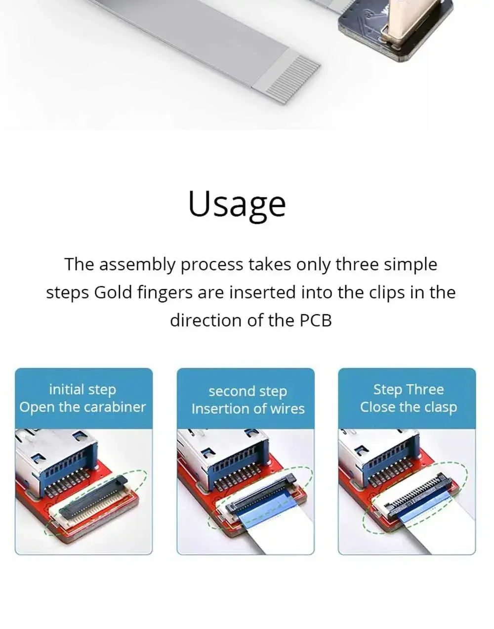 Ribbon FPV HDMI-Compatible Connector Flexible Flat Cable Raspberry Pi 4 Micro HDMI to HDMI/Mini HDMI Female 90 Degree FFC 20pin