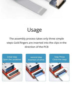 Ribbon FPV HDMI-Compatible Connector Flexible Flat Cable Raspberry Pi 4 Micro HDMI to HDMI/Mini HDMI Female 90 Degree FFC 20pin