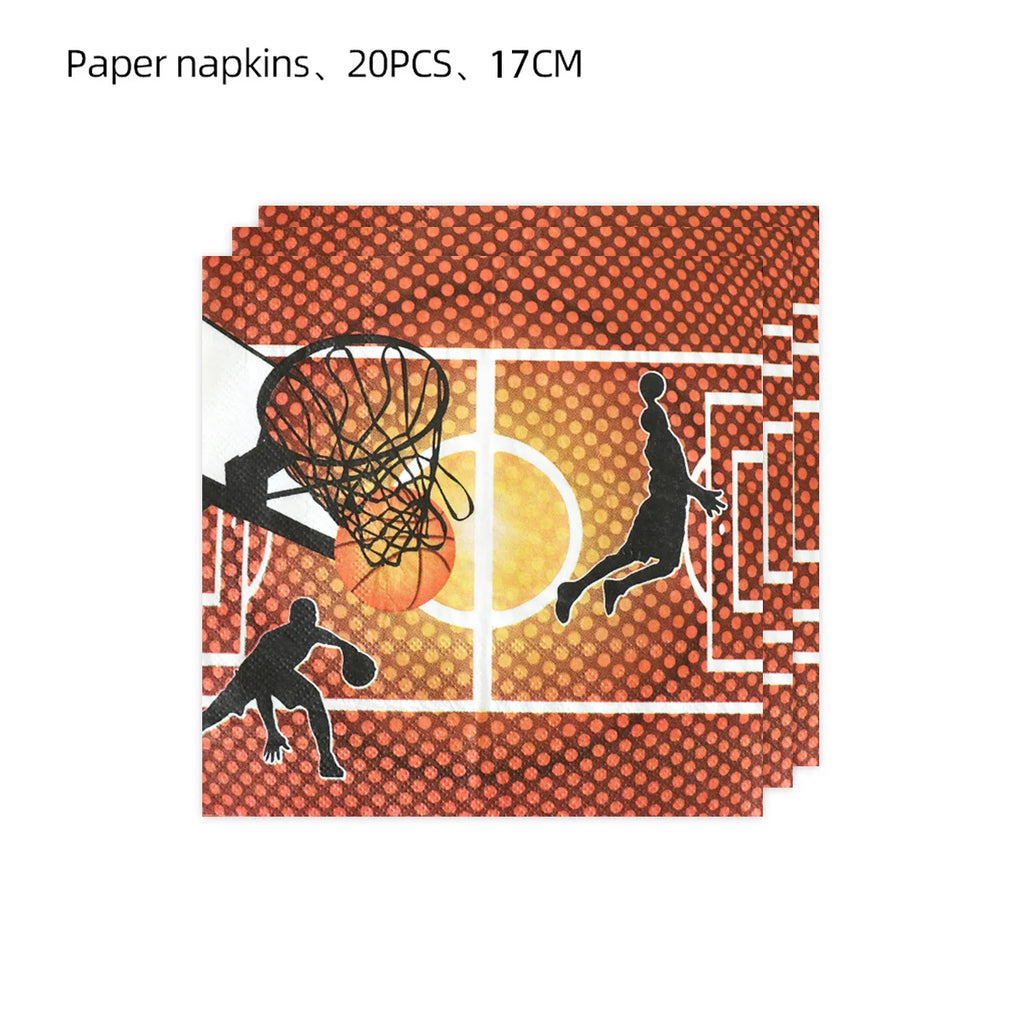 Basketball Tablecloths Basketball Party Decorations Rectangular Plastic Table Cover Boys Basketball Theme Birthday Party Supplie