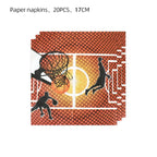 Basketball Tablecloths Basketball Party Decorations Rectangular Plastic Table Cover Boys Basketball Theme Birthday Party Supplie