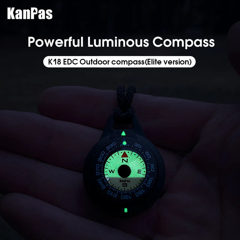 Kanpas EDC Outdoor Compass with Luminous / High Quality Compass / Outdoor Compass / Adventure Compass / K18 / K25