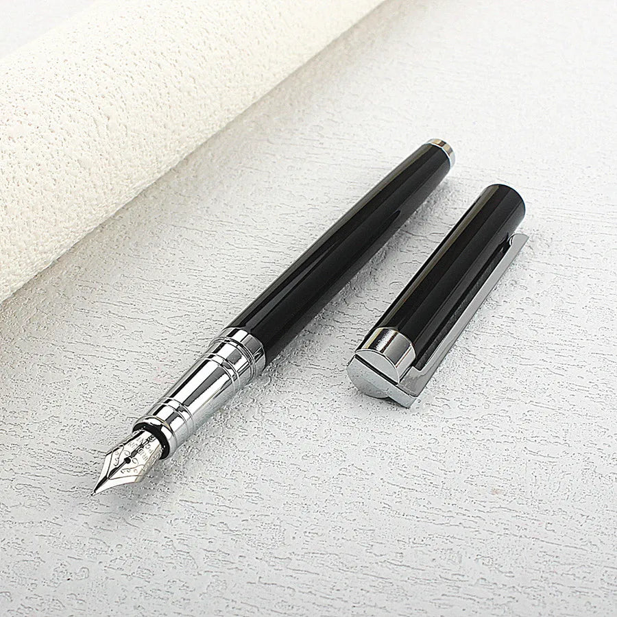 Jinhao X750 Classic Style Silver Clip Metal Fountain Pen 0.5 mm Nib Steel Ink Pens for Gift Office Supplies School Supplies