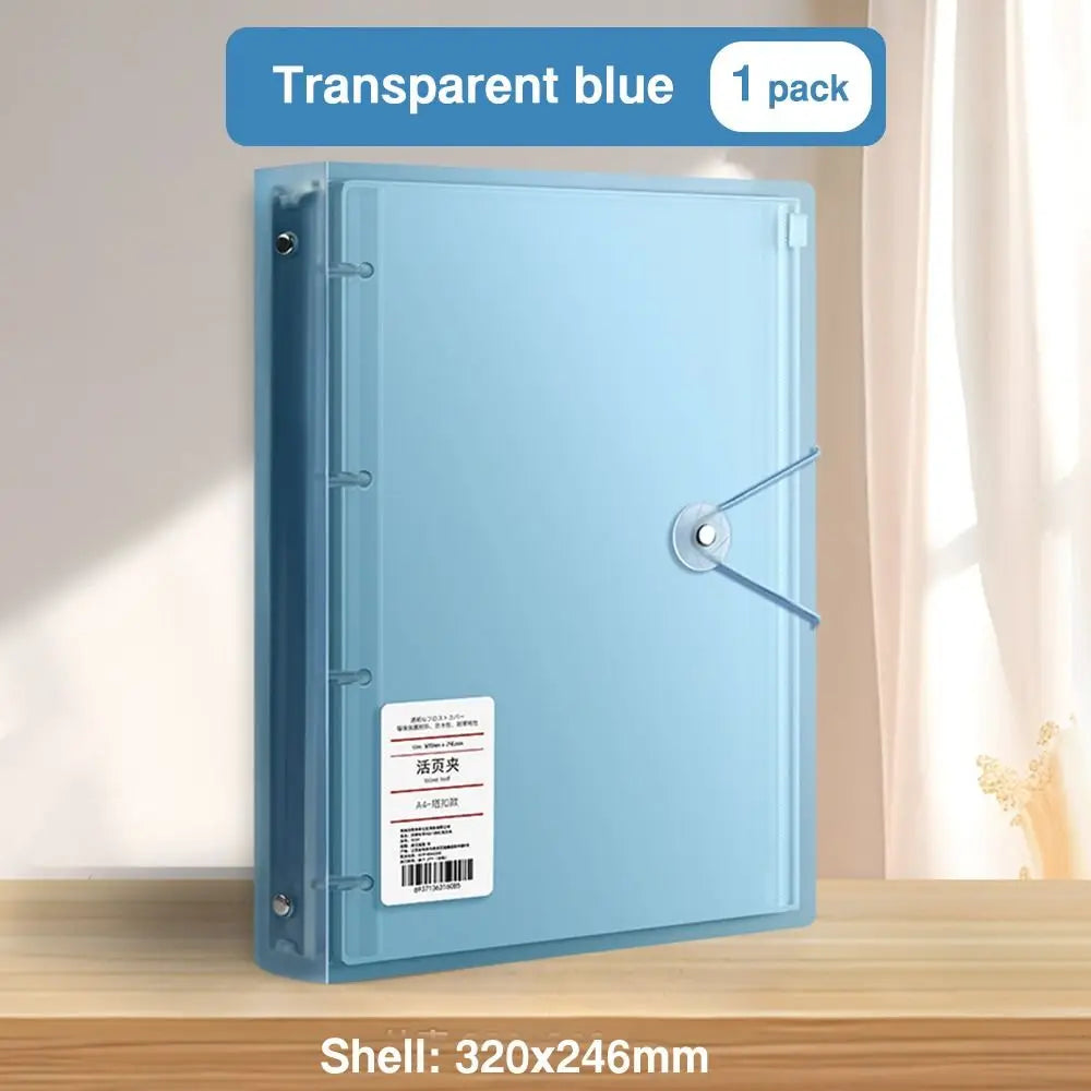 Multifunctional PP Storage Booklet Loose Leaf A4/A5/B5 Binder Family ID Storage Bag Dustproof Photo Album School
