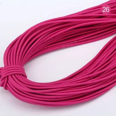 2mm Colorful High-Quality Round Elastic Band Round Elastic Rope Rubber Band Elastic Line DIY Sewing Accessories 5meters