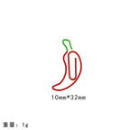 10/20pcs Red Retro Japanese Paper Clip Tomato Strawberry Cherry Scrapbook Paper Clip Book Page Memo Fixed Clips Student Supplies