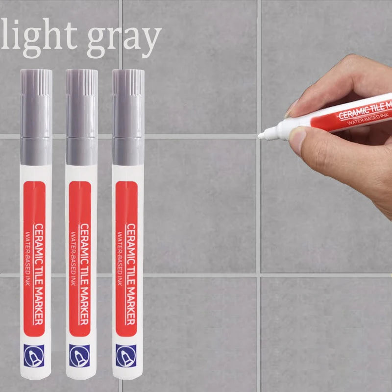 3PCS Tile Marker Tile Grout Repair Tile Grout RepairTiles Marker Joint Feeding Pen Tiles Paint Pen Erasable Whiteboard Marker