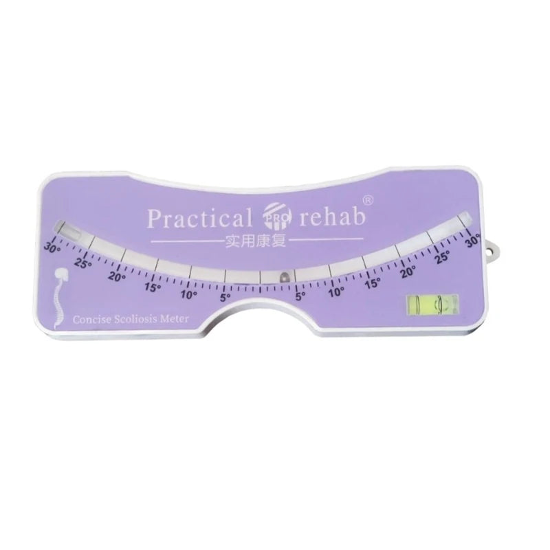 Scoliometer Medical Evaluation Measuring and Testing Meter for Diagnosis of Back and Spine Scoliosis in Adults Child Protractor