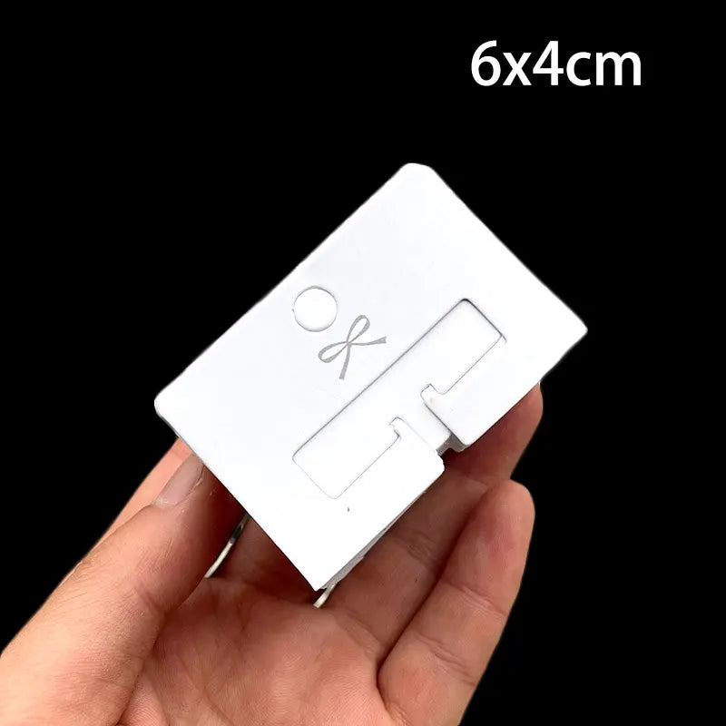 50pcs Hairpins Barrette Packing Paper Card for DIY Girl Small Grab Clip Hair Claw Display Card Hair Accessories Retail Price Tag