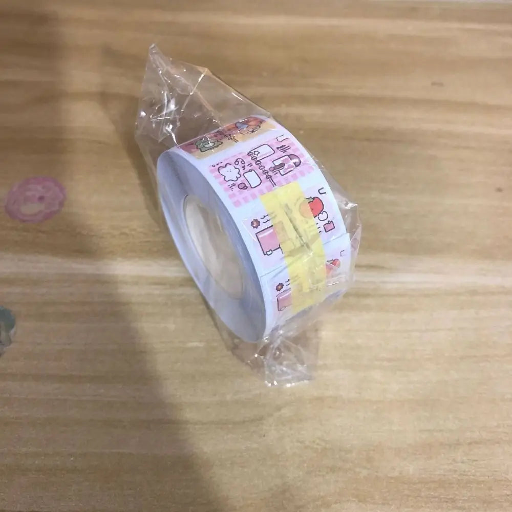 200Pcs/Roll New Kitten Label Sticker Removable DIY Scrapbooks Index Tabs Cartoon Gift Classification Tags Student Supplies