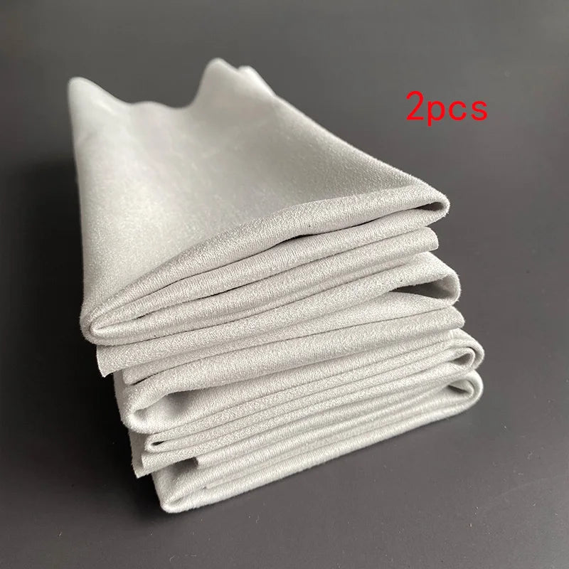 2/5/10pcs 35*35cm Big Size Eyeglasses Chamois Glasses Cleaner Microfiber Eyeglasses Cleaning Cloth For Camera Lens Phone Screen