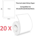 50x80mm Oil Proof Scratch Resistant Thermal Labels 100 Sheets Compatible PM220 Maker for Shipping Barcode Price Name & Mailing