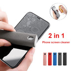 2 in 1 Screen Cleaner Spray for Mobile Phone PC Tablet Ipad Screen Dust Remover Microfiber Wiper Cloth Polish Cleaning Tools