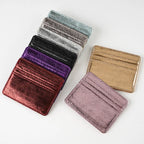 Women Thin Card Holder Wallet Lightweight Multi-Card Holder Case Pu  Leather Credit Card Money Coin Holder Purse Bag