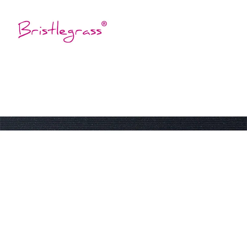 BRISTLEGRASS 2 5 10 Yard 1/4" 6mm Flat Skinny Elastic Cord Glitter Latex Rubber Band Rope Notebook Earloop Dress DIY Sewing Trim