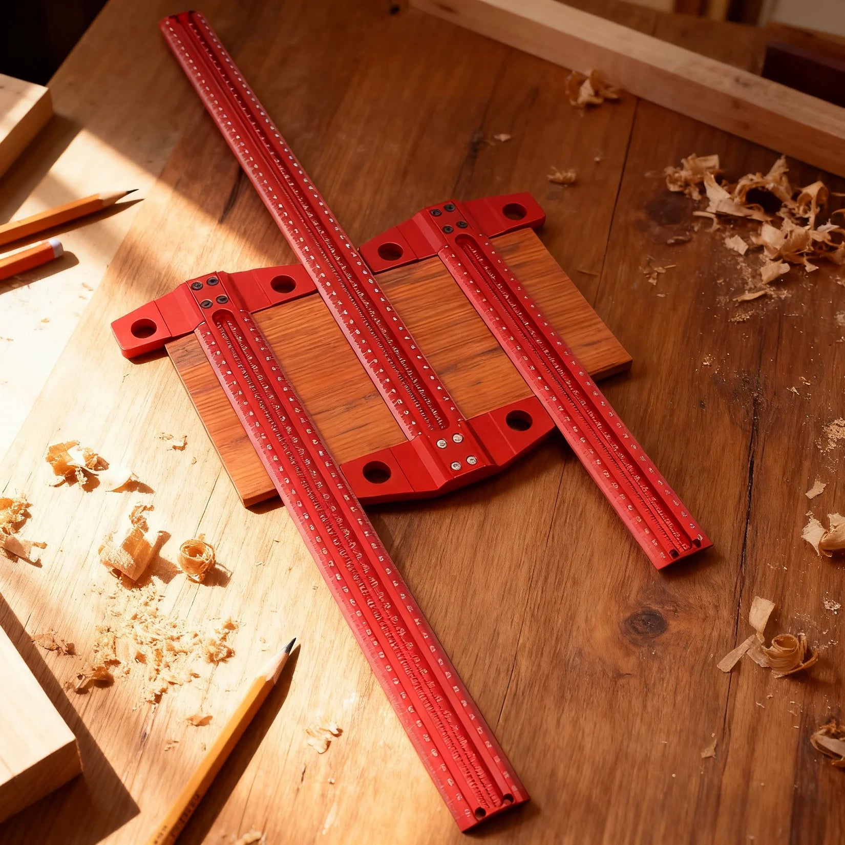 60/300/400/500mm Efficient and Precise Woodworking Multi Specification Aluminum Alloy T-shaped Ruler Marking Gauge