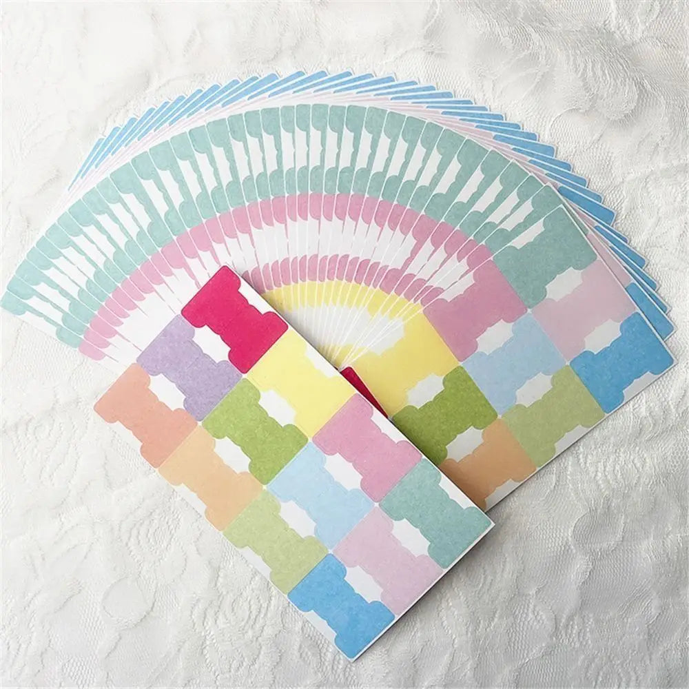 60/120Pcs File Tabs Flags Index Label Sticker Personalized Planner Office Stationery Self-adhesive Paper Tabs Repositionable