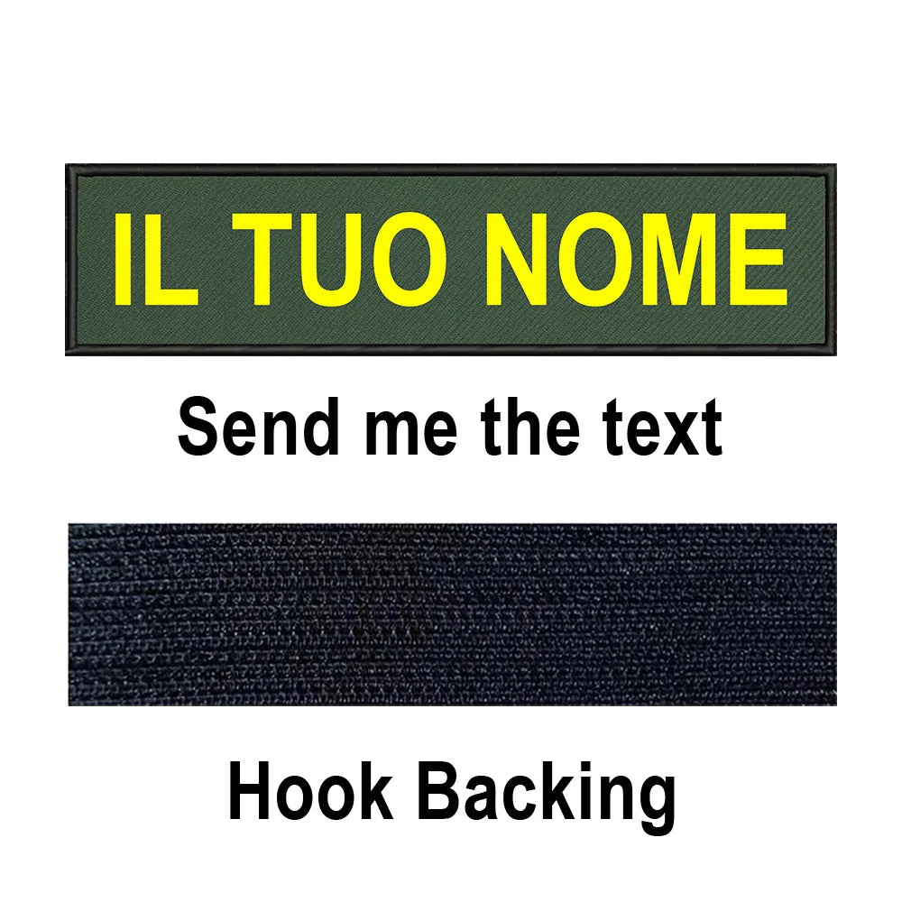 Custom Name Patch Personalized Tactical Military Patches Customized Stripes Badge Tags For Clothes Jacket Backpack Dog Collar