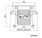 2 in 1 NB NEW F80 + FP-2 for 17-30' Monitor + 10'-17' Laptop Desktop Holder Notebook Computer Mount Stand Laptop Clamp