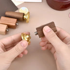 Quality Wood Handle Wax Seal Stamp Accessories Portable Mini Diy Seal Tool Retro Pearwood Walnut Handles Post Gifts Decorative