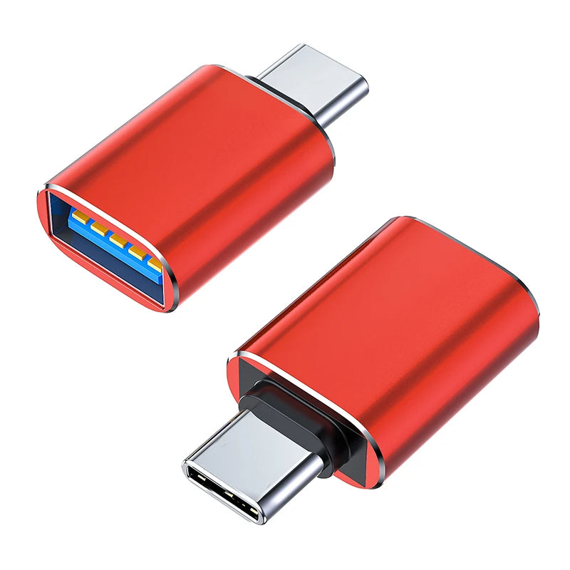 Type C To USB 3.0 Adapter Metal Charging Stable Data Transmission File Reading Light for Iphone Macbook Xiaomi Samsung Connector