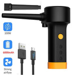 500W Electric Air Duster, Air Blower Replaces Canned Air Spray for PC Computer Keyboard Cleaner Compressed Air Can Duster