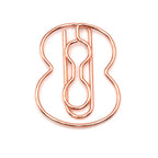 10pcs/Set Metallic Wire-formed 0-9 Number-shaped Paper Clip Bookmarks Paperclips Office Stationery School Supplies