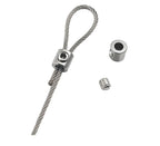 0.8-2mm Steel Wire Rope Clamp Stainless Steel Cable Copper Metal Hanging Clip Adjustable Screws Fixed Hardware Accessories