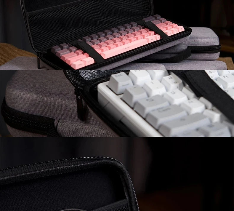 1pc EVA Protective Case for Keyboard, Waterproof Travel Storage Bag Fits 61 Key 87 Key 104 Key Full Size Mechanical
