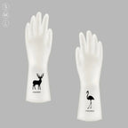 Durable Waterproof Housework Latex Cleaning Gloves for Kitchen Laundry Dishwashing, Wear Resistant Rubber